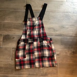 Plaid Romper Skirt